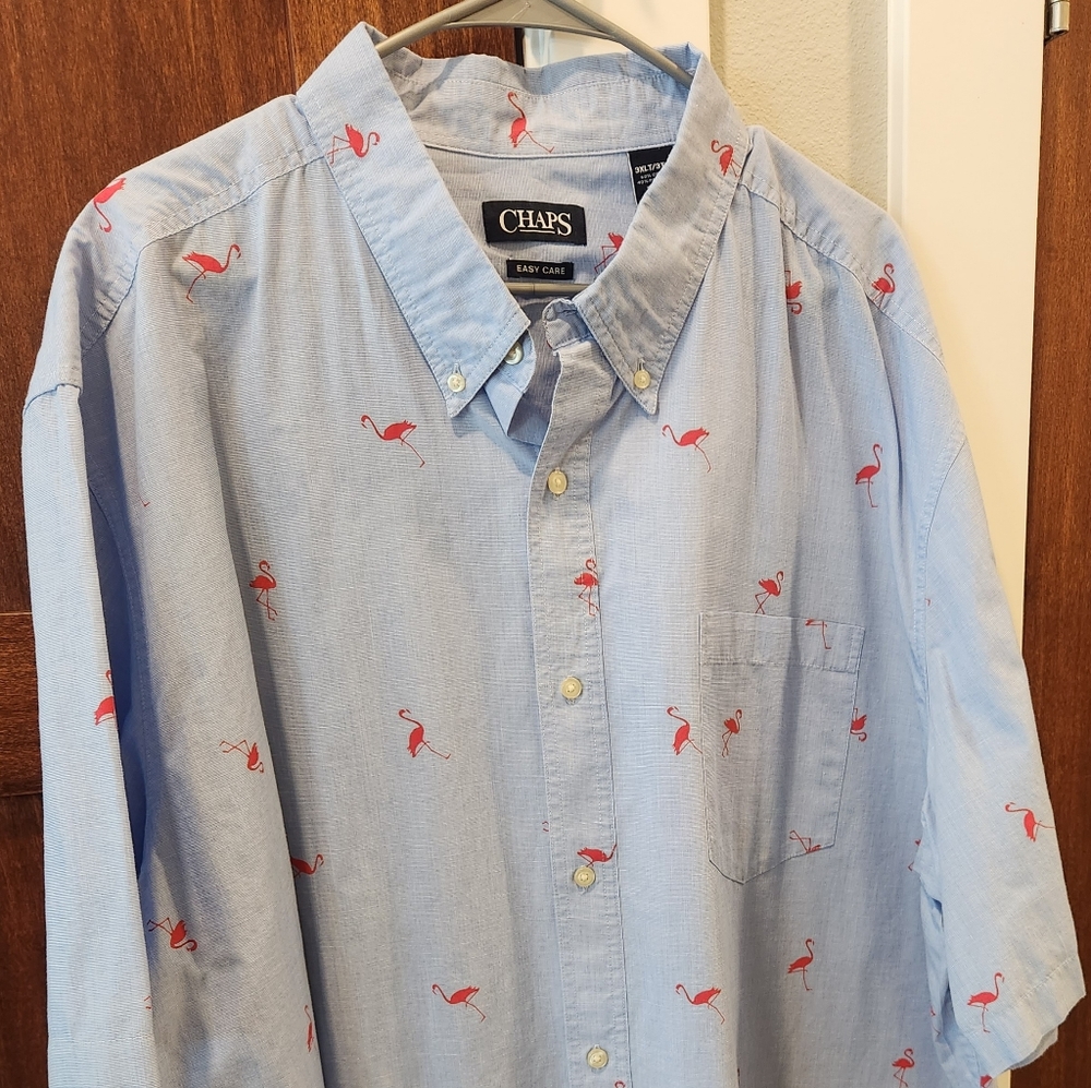 EUC 3XLT Chaps by Ralph Lauren Oxford Shirt